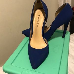 Royal blue heels
